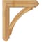 Ekena Millwork Thorton Arts & Crafts Rough Sawn Bracket, Western Red Cedar, 6"W x 32"D x 36"H BKT06X32X36THR03RWR - alternate 3